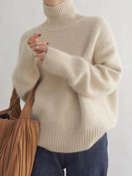 LIN | RULLEKRAVESWEATER